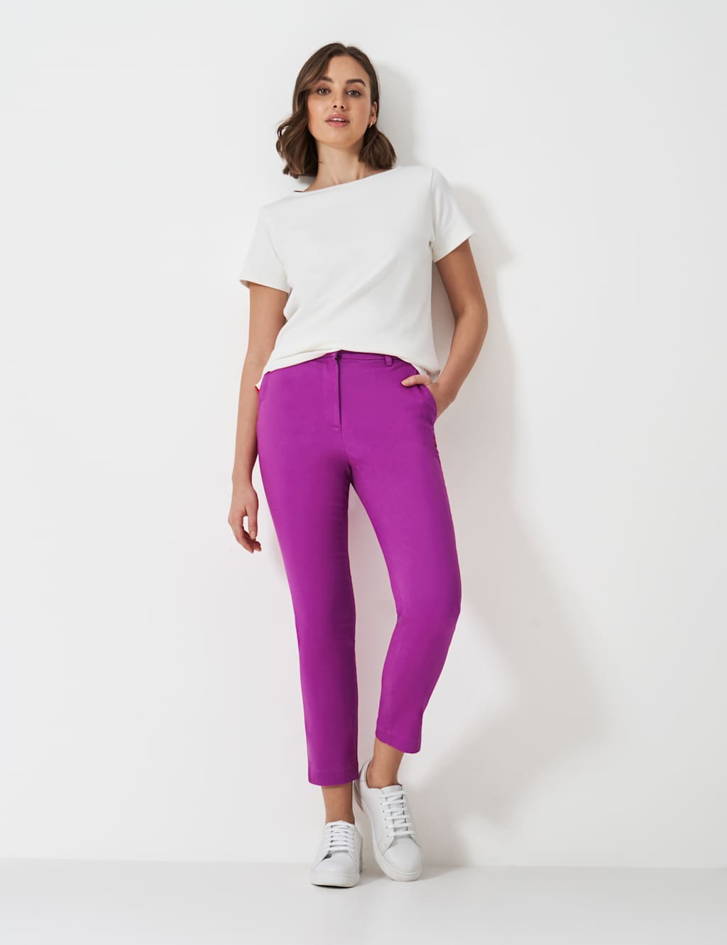 Cotton Rich Skinny Cropped Chinos