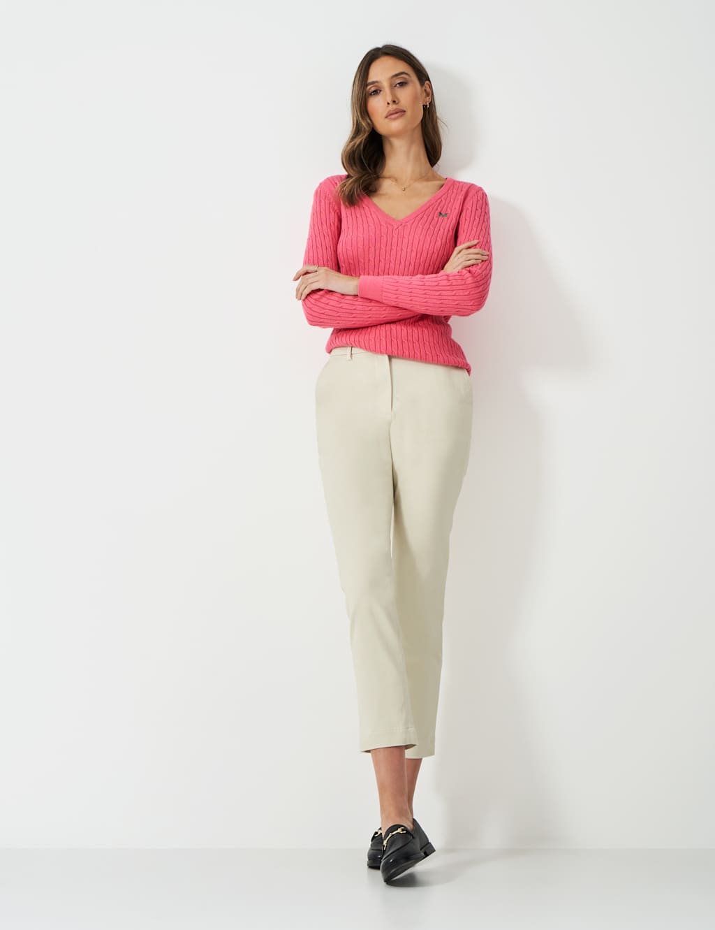 Cotton Rich Skinny Cropped Chinos