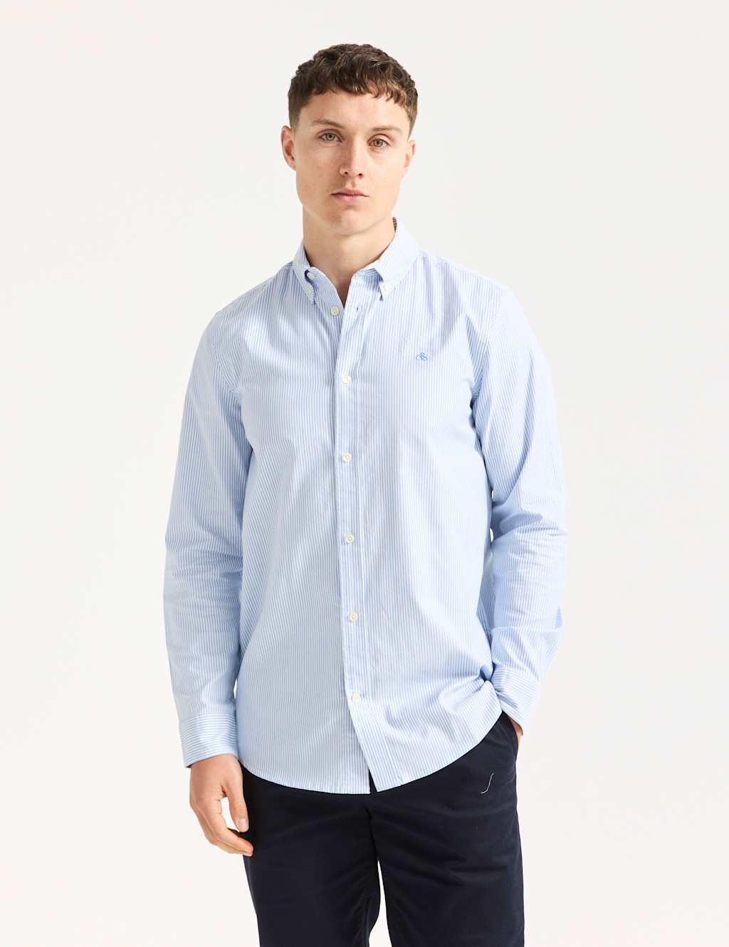 Pure Cotton Striped Oxford Shirt
