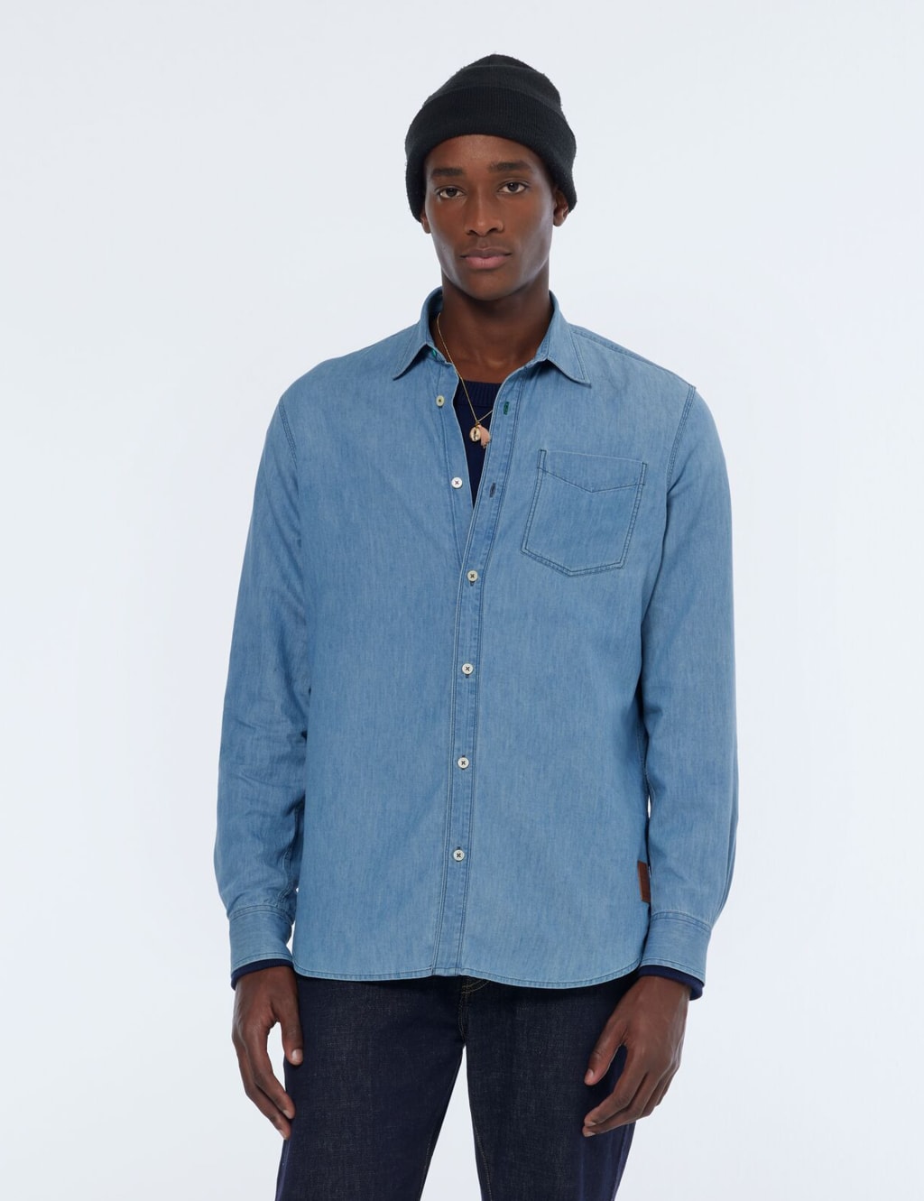 Pure Cotton Denim Shirt