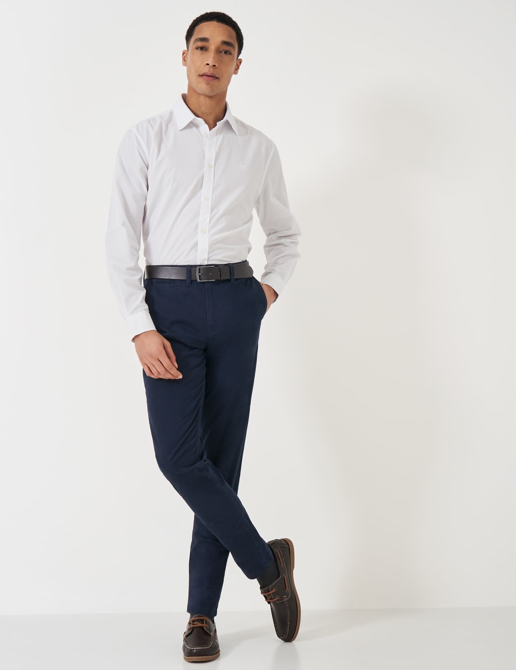 Crew Clothing Slim Fit Chinos Dark Navy