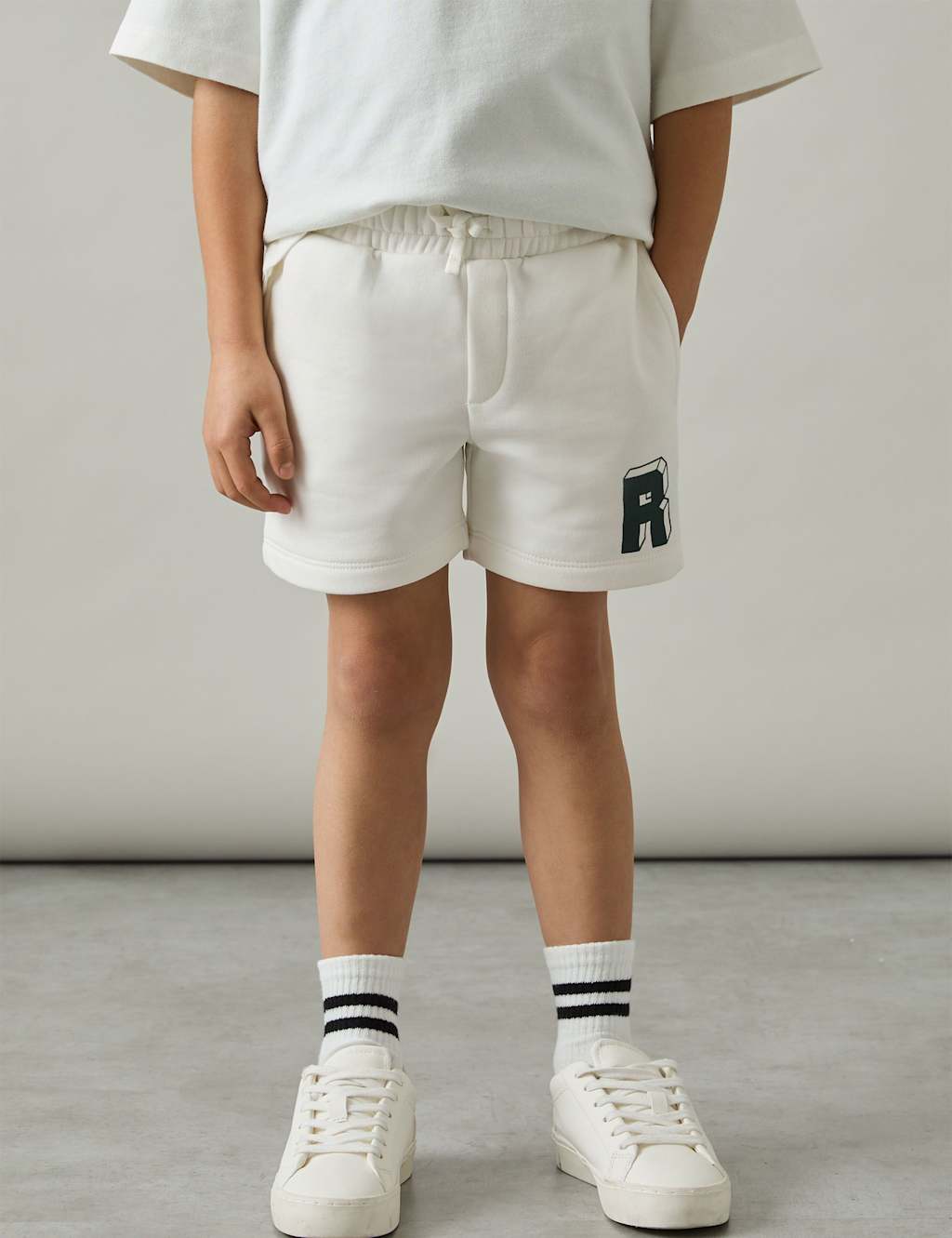 Cotton Rich 'R' Initial Jersey Shorts (3-14 Yrs)