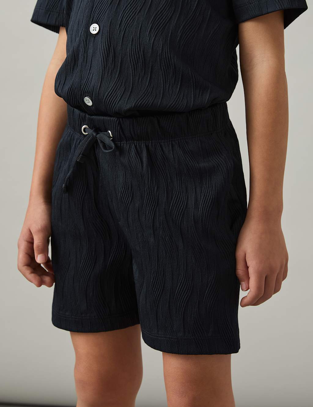 Wave Textured Shorts (3-14 Yrs)