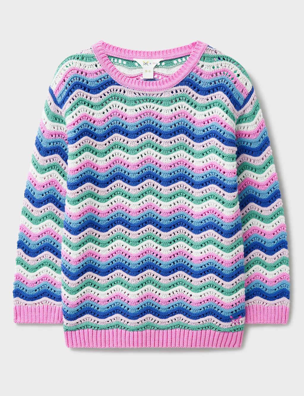 Pure Cotton Striped Jumper (3-12 Yrs)