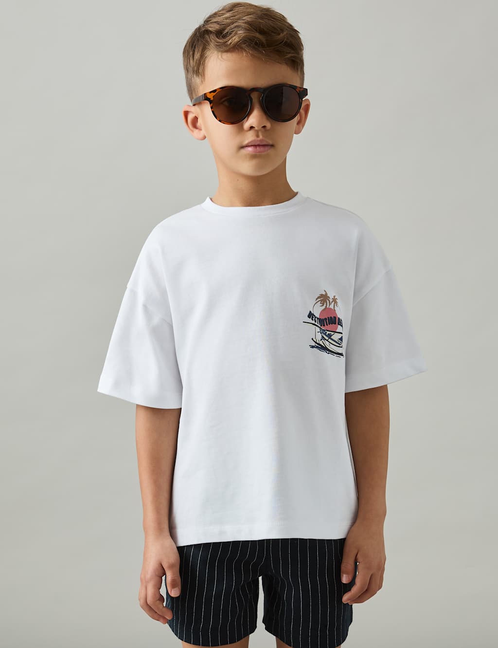Pure Cotton Printed Oversized T-Shirt (3-14 Yrs)
