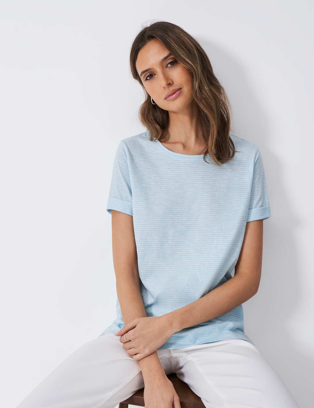 Pure Cotton Striped T-Shirt