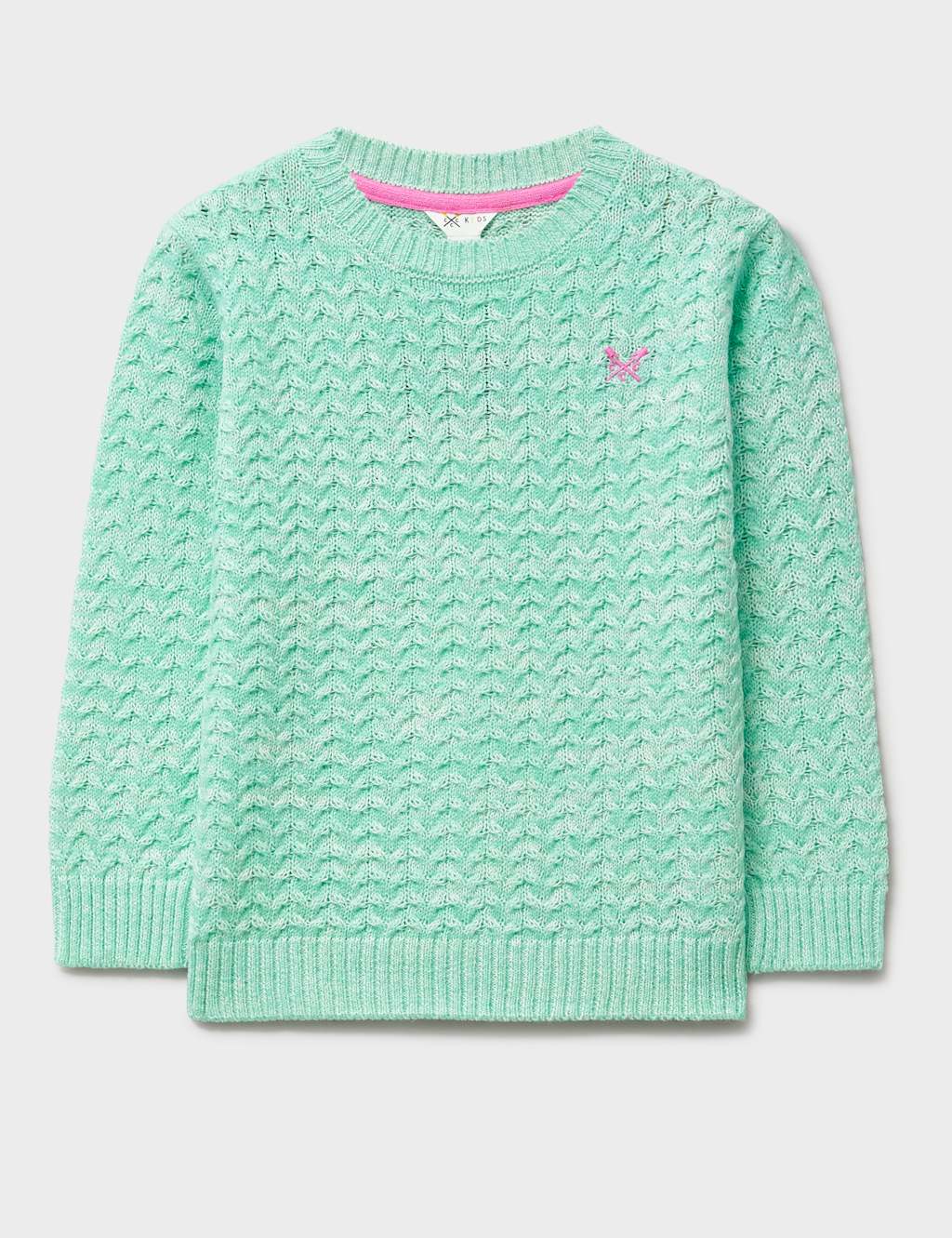 Cotton Blend Cable Knit Jumper (3-12 Yrs)