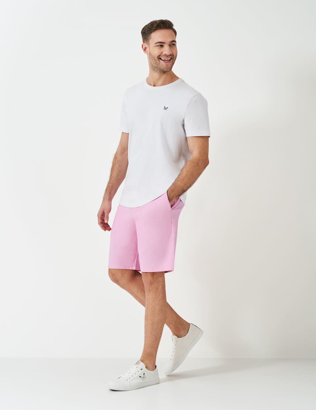 Cotton Rich Stretch Bermuda Chino Shorts