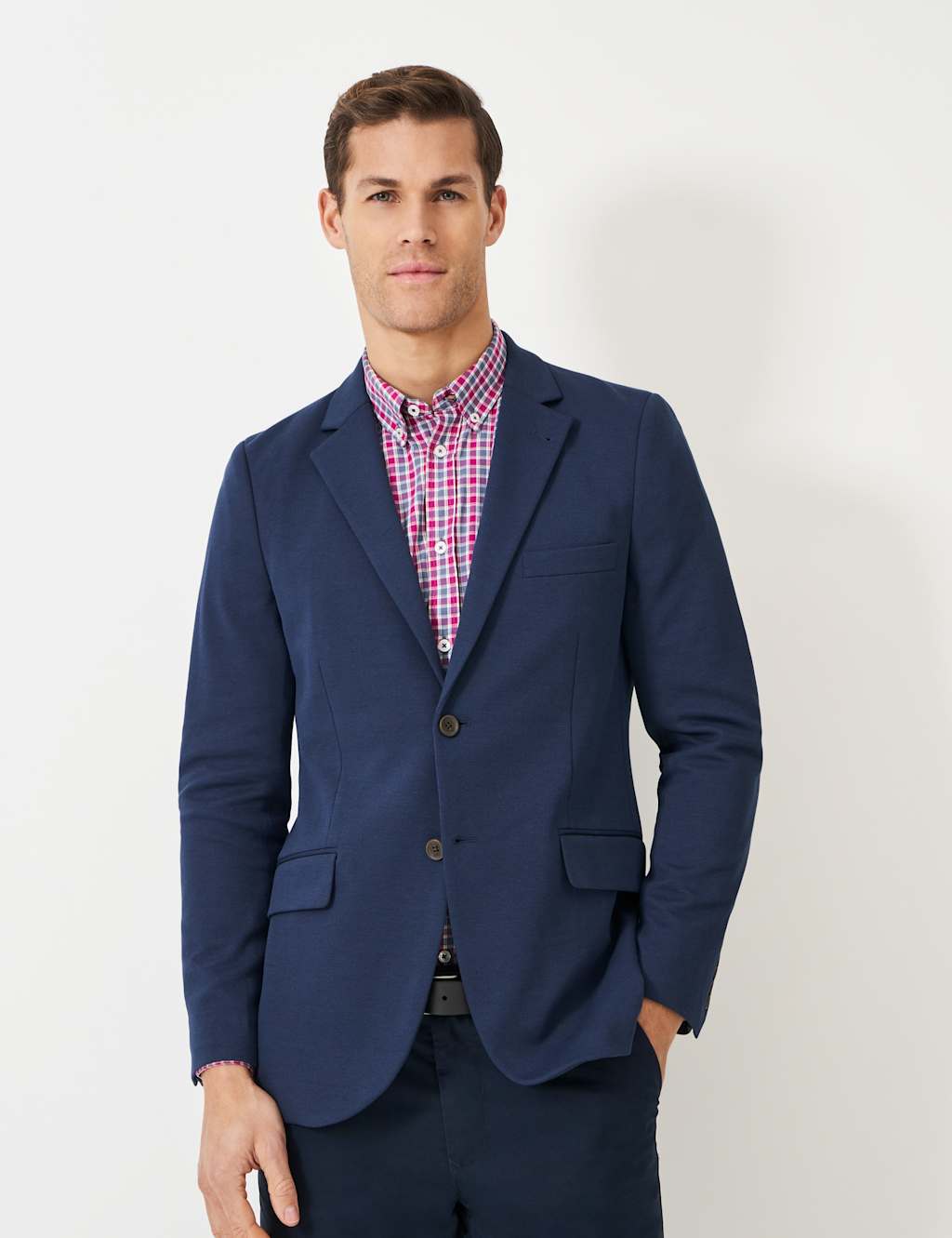 Textured Jersey Blazer