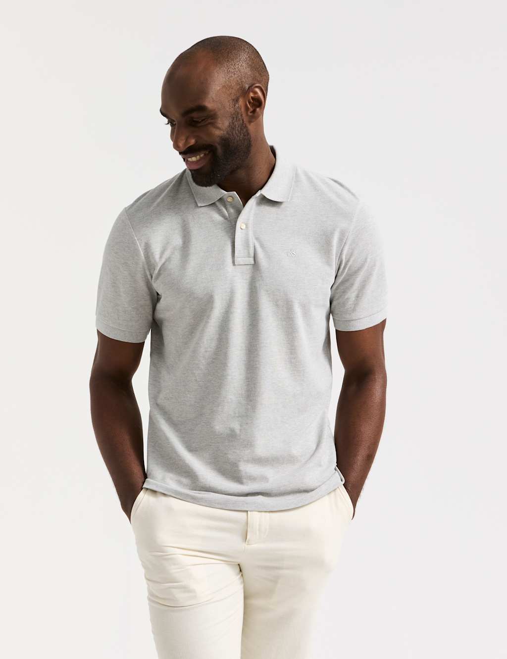Pure Cotton Pique Polo Shirt