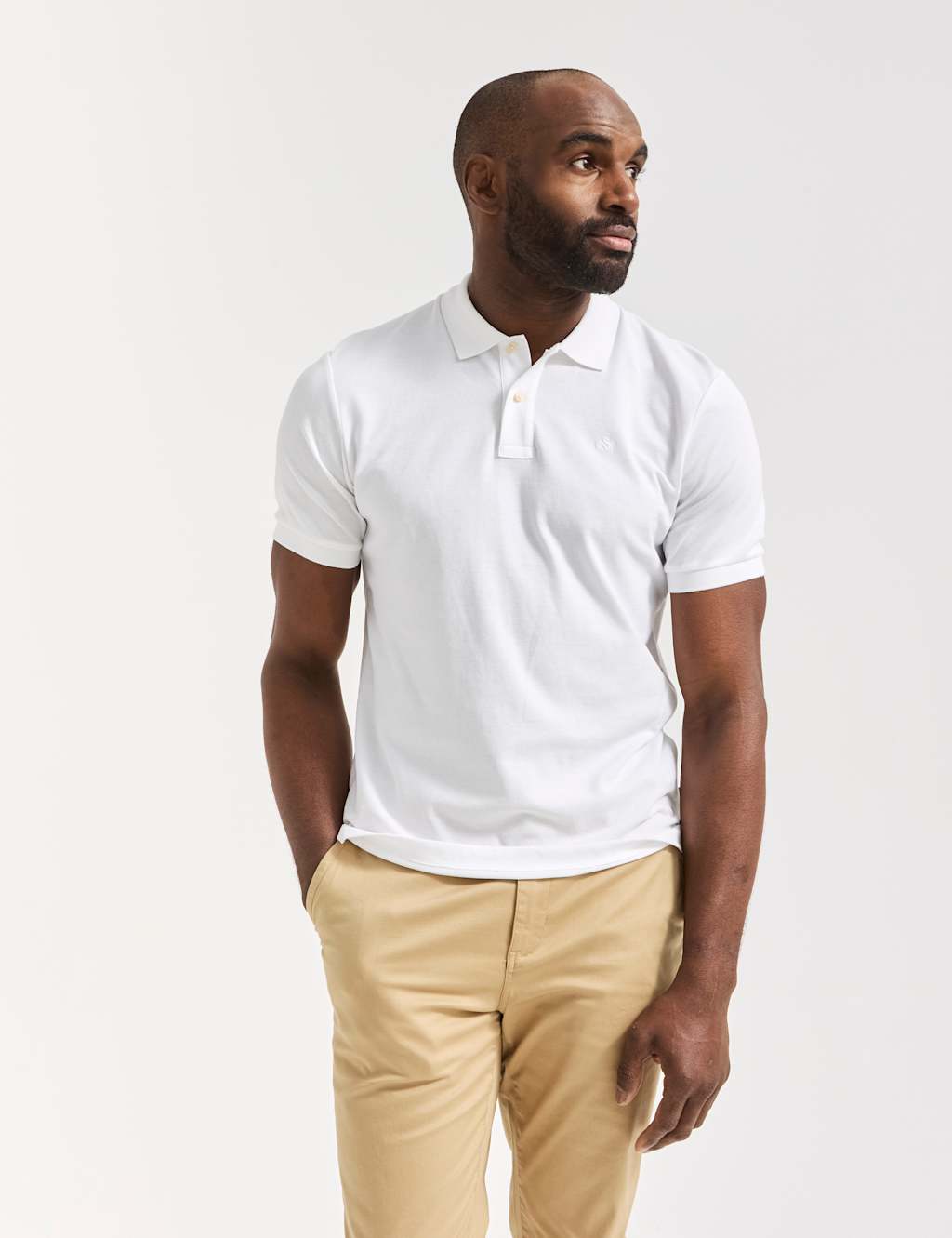 Men s White Polo Shirts at M S