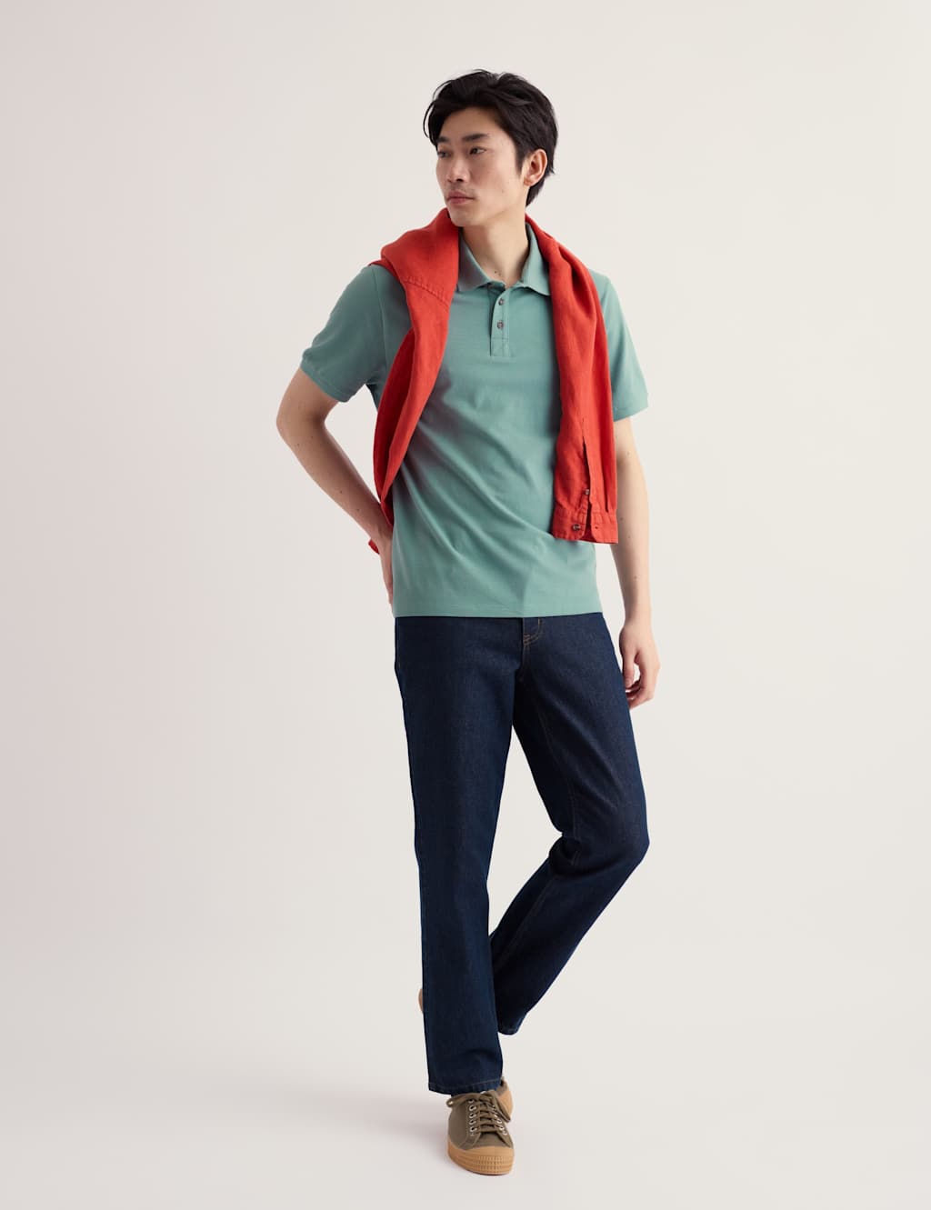 Seasalt Cornwall Men's Pure Cotton Polo Shirt - L - Bright Blue - Available at M&S