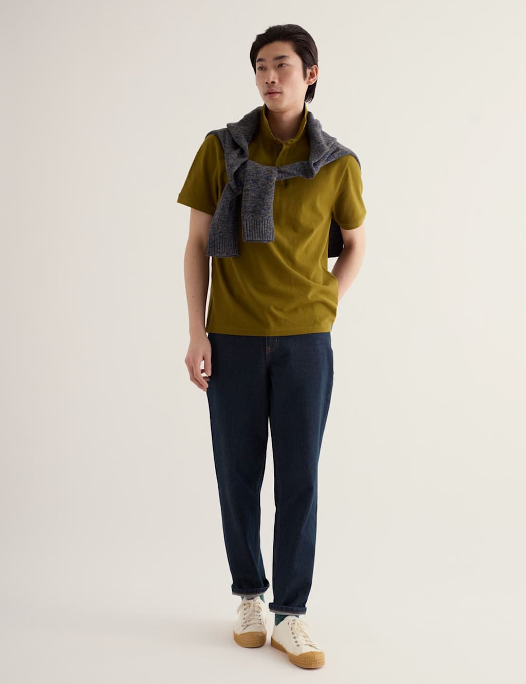 Seasalt Cornwall Men's Pure Cotton Polo Shirt - 3XL - Olive - Available at M&S