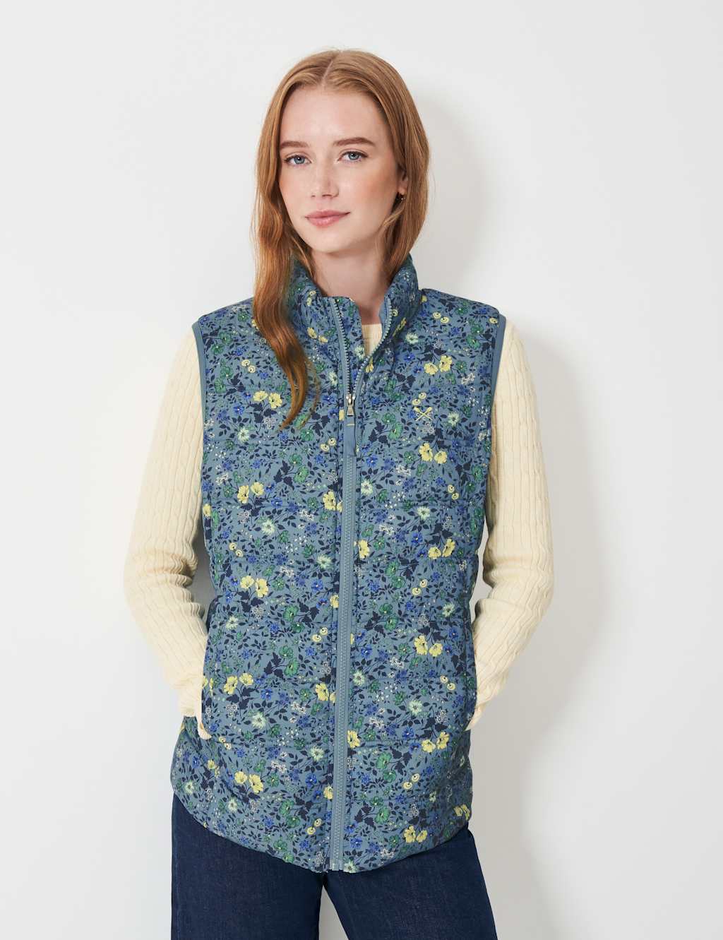 Floral Lightweight Gilet