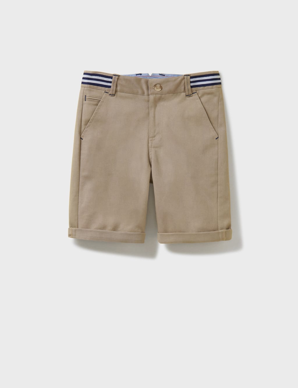 Crew Clothing Cotton Rich Chino Shorts (3-9 Yrs) Beige