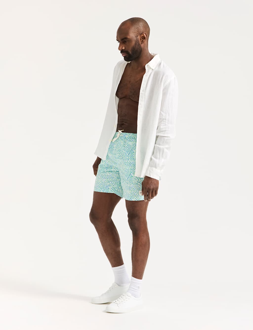 Patterned Swim Shorts