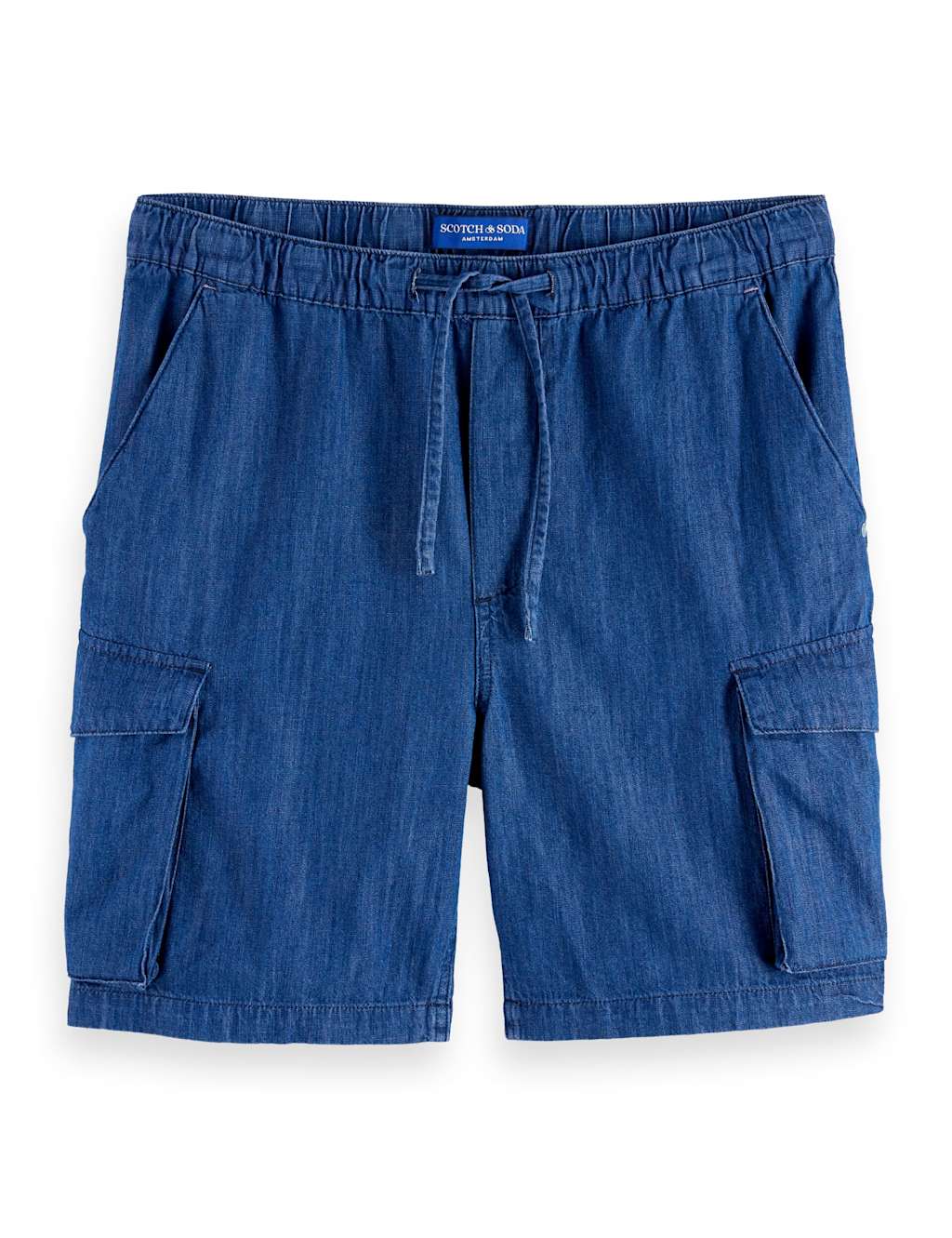 Denim Elasticated Waist Utility Shorts