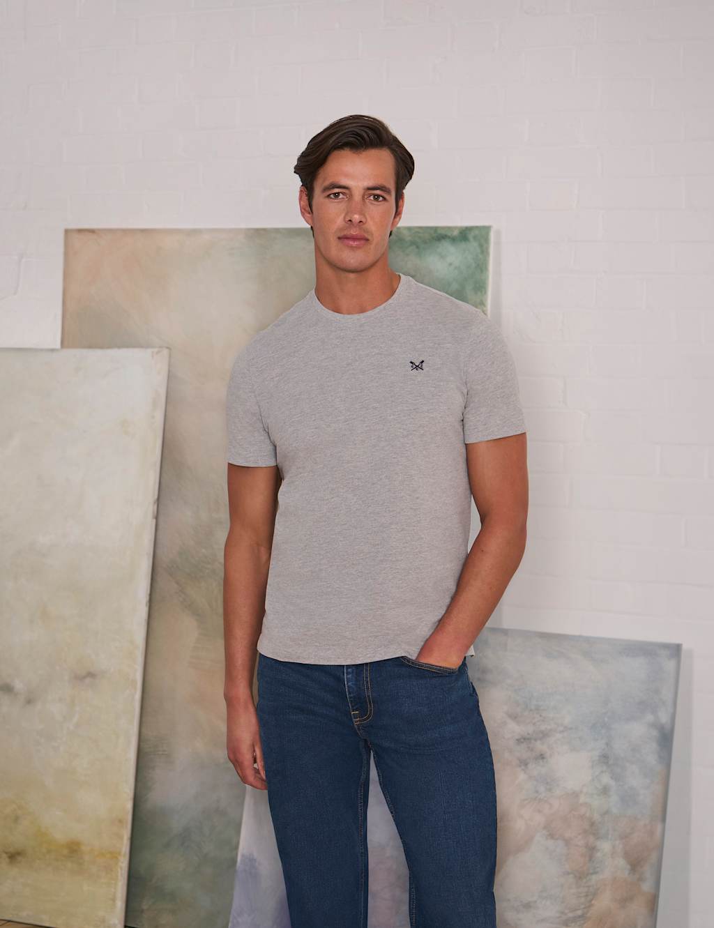 Straight Fit Denim 5 Pocket Jeans