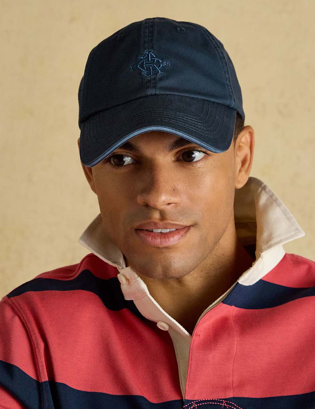 Joules Men's Pure Cotton Baseball Cap - Navy - Available at M&S