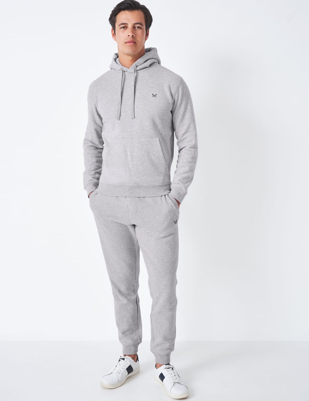 Crew Clothing Regular Fit Lightweight Joggers Grey