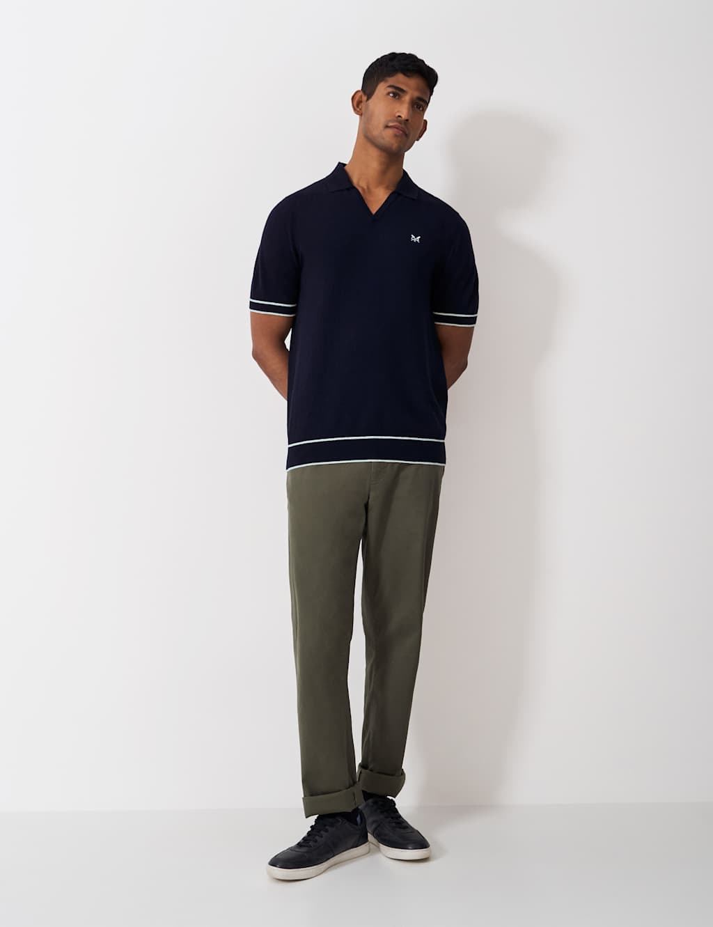 Linen Rich Tipped Polo Shirt