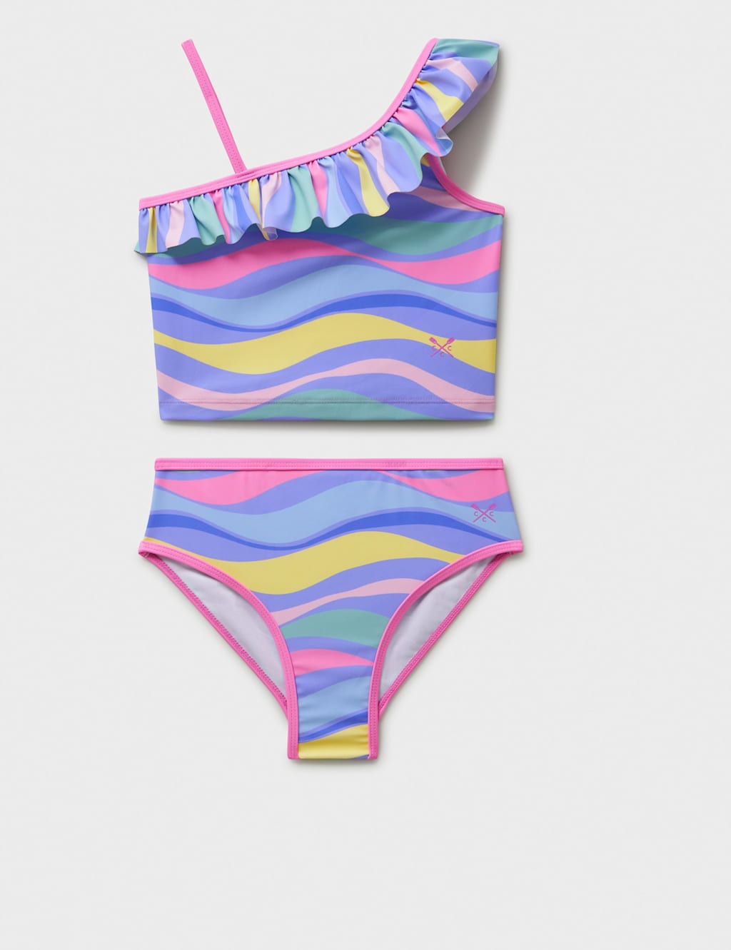 Asymmetric Frill Tankini (3-12 Yrs)
