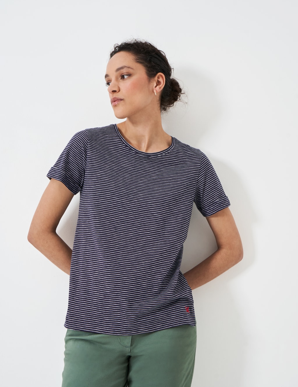 Pure Cotton Striped T-Shirt