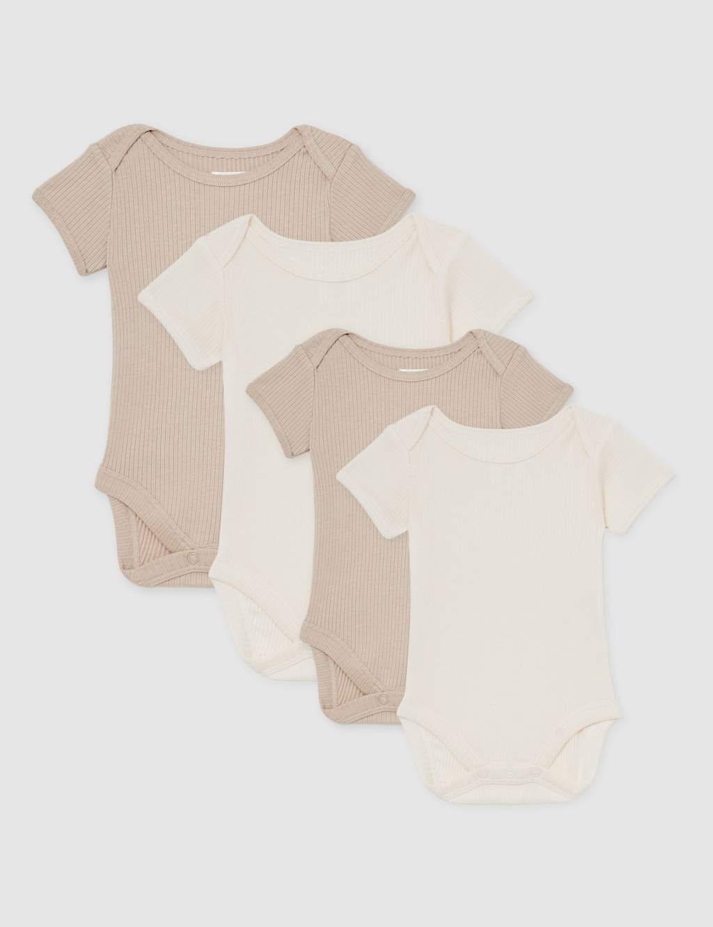 4pk Cotton Blend Bodysuits Gift Set (0-12 Mths)