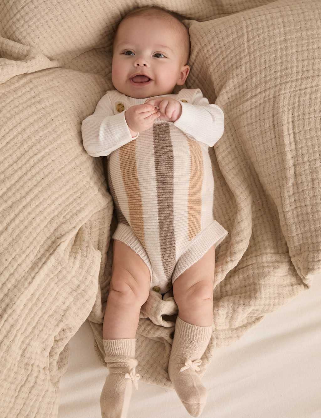 Kids' Pure Cashmere Knitted Boots and Mittens