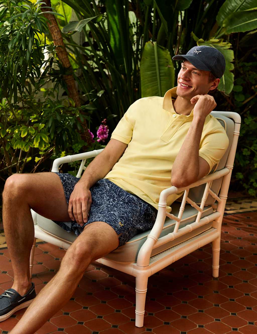 Crew Clothing Men's Pure Cotton Polo Shirt - L - Yellow - Available at M&S