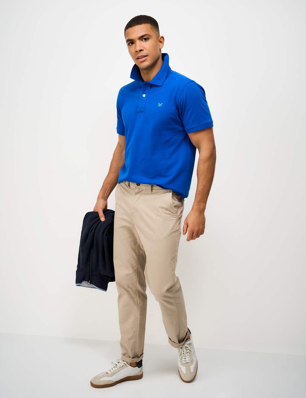 Crew Clothing Men's Pure Cotton Polo Shirt - M - Royal Blue - Available at M&S