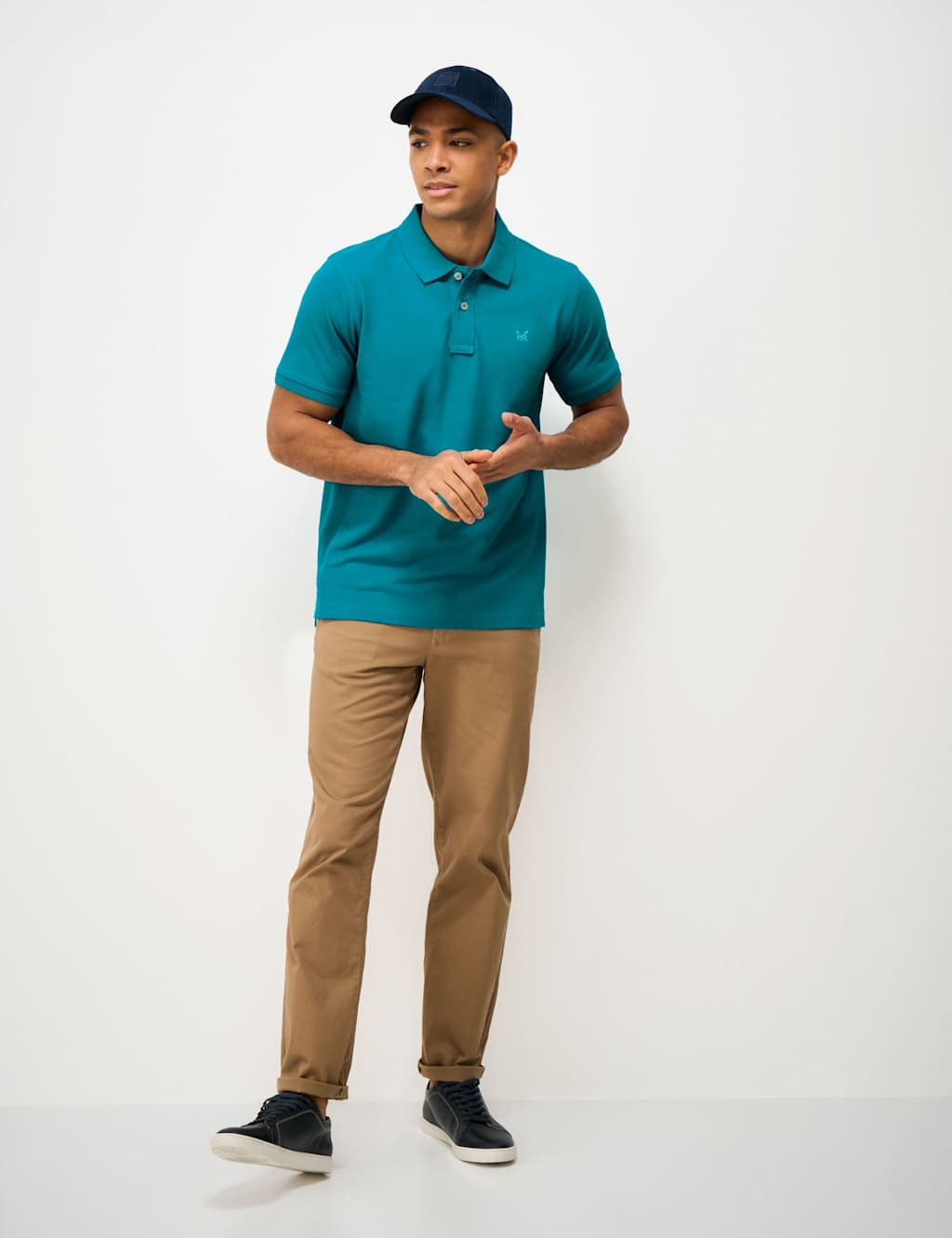 Crew Clothing Men's Pure Cotton Polo Shirt - XL - Petrol - Available at M&S