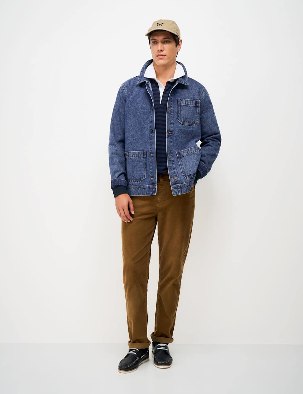 Crew Clothing Men's Mid-Wash Denim Shacket - L - Available at M&S