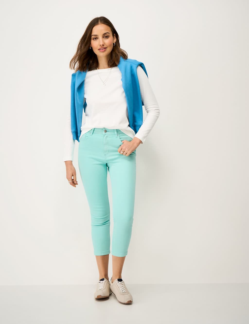 Crew Clothing Women's Pure Brushed Cotton Top - 18 - White - Available at M&S