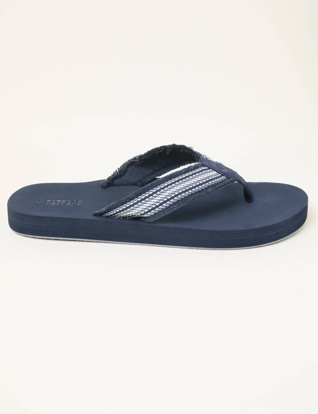 Fatface Men's Stripe Flip Flops - 6½ - Navy Mix - Available at M&S