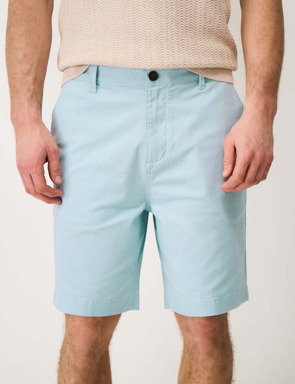 Crew Clothing Men's Bermuda Stretch Chino Shorts - 36 - Duck Egg - Available at M&S