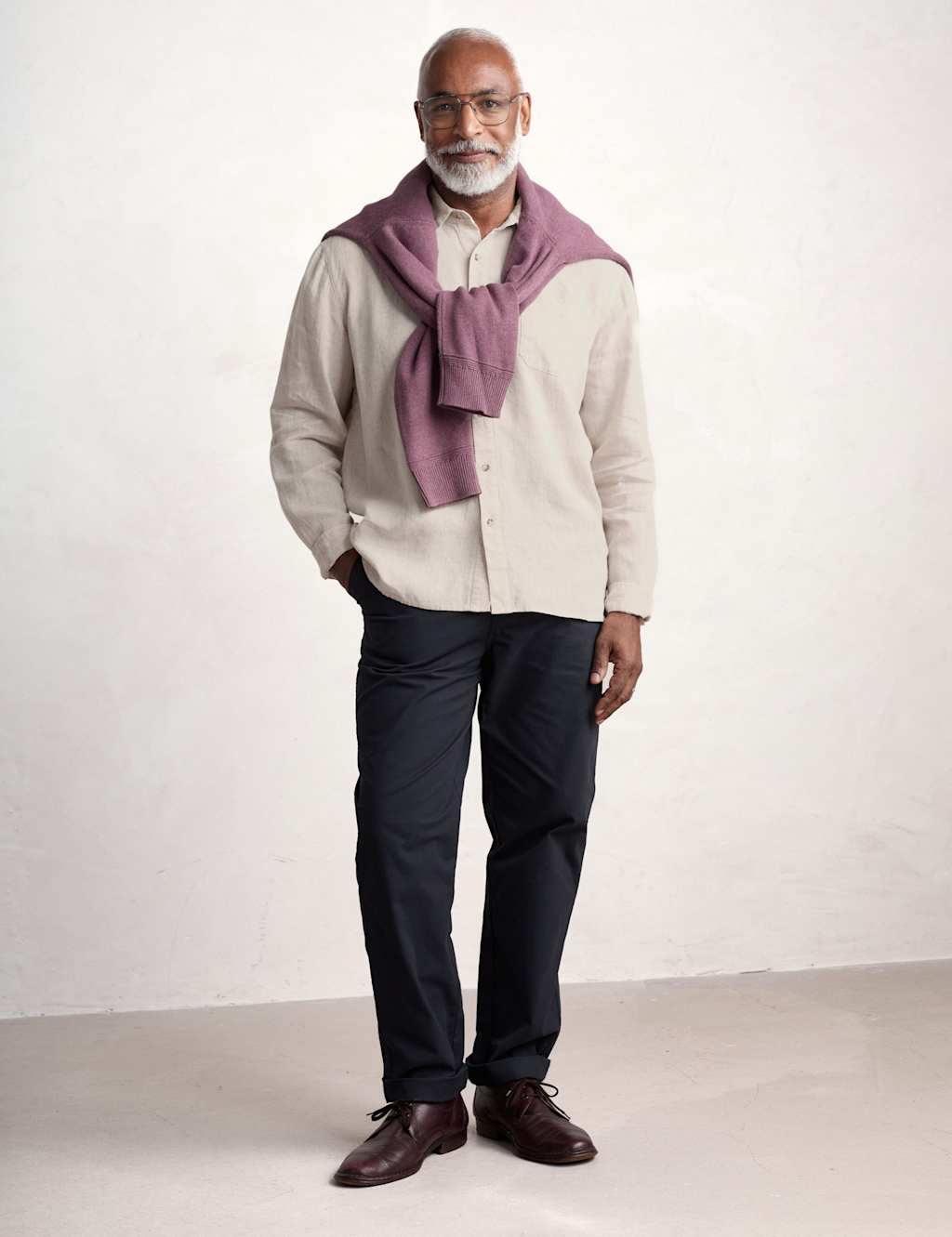 Seasalt Cornwall Men's Relaxed Fit Pure Linen Shirt - XL - Natural - Available at M&S
