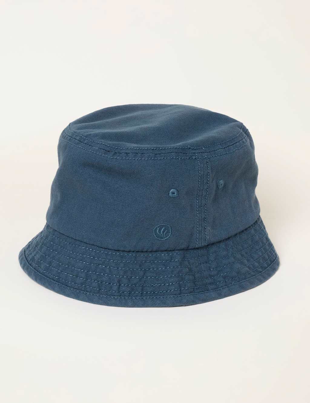 Fatface Men's Pure Cotton Embroidered Logo Bucket Hat - Teal - Available at M&S