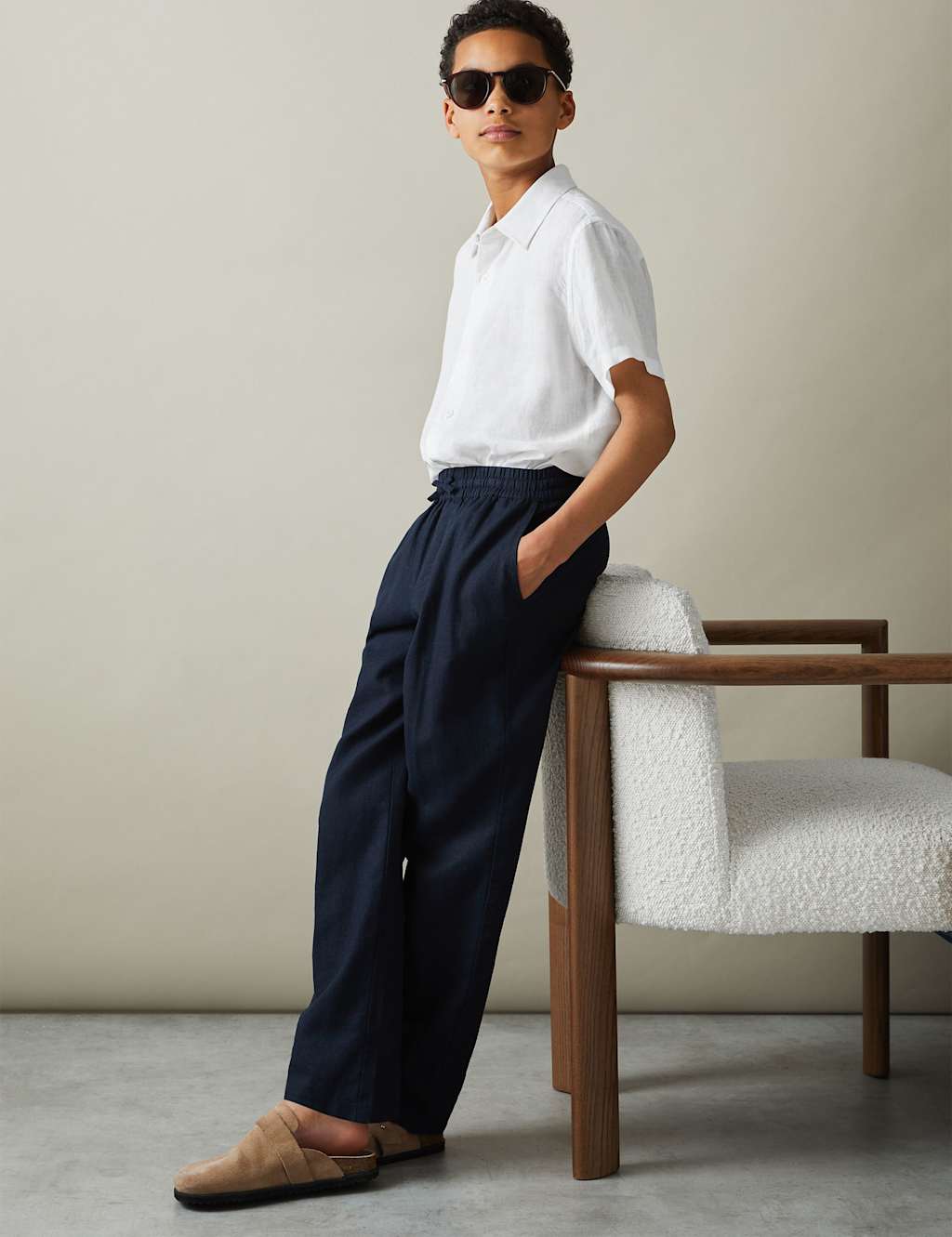 Reiss Pure Linen Shirt (3-14 Yrs) White