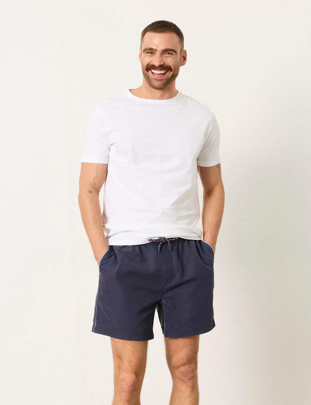 Fatface Men's Drawstring Swim Shorts - L - Navy - Available at M&S