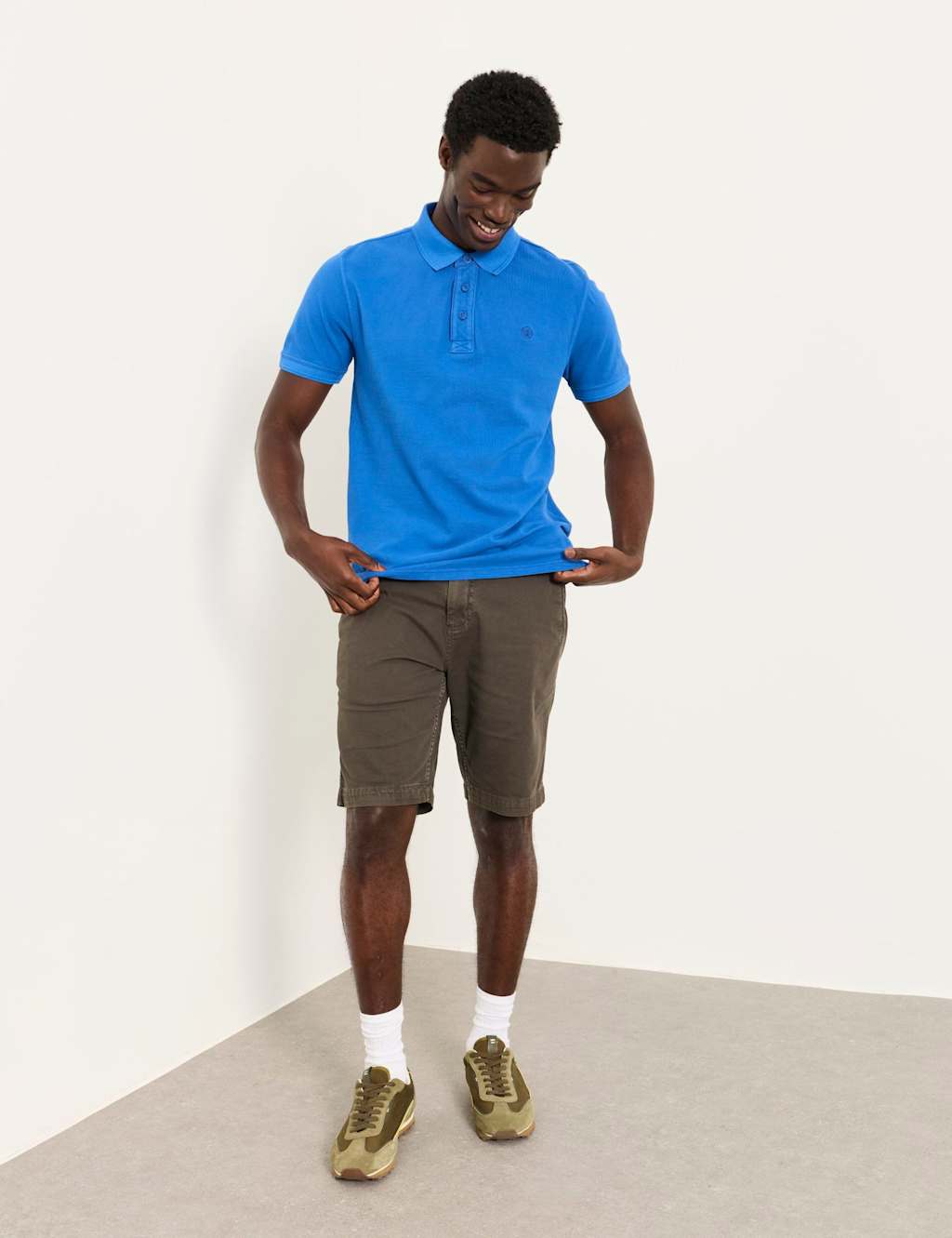 Fatface Men's Pure Cotton Pique Polo Shirt - M - Cobalt - Available at M&S