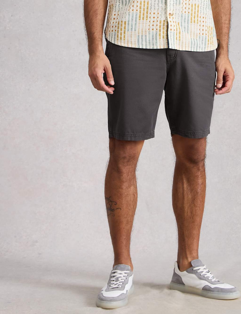 White Stuff Men's Pure Cotton Chino Shorts - 34 - Black - Available at M&S