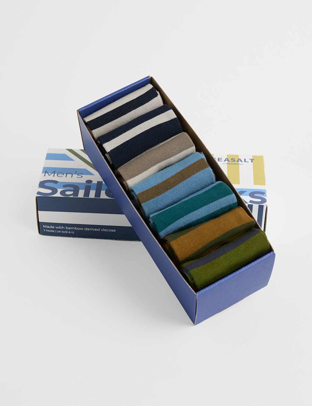 Seasalt Cornwall 7pk Striped Socks Multi