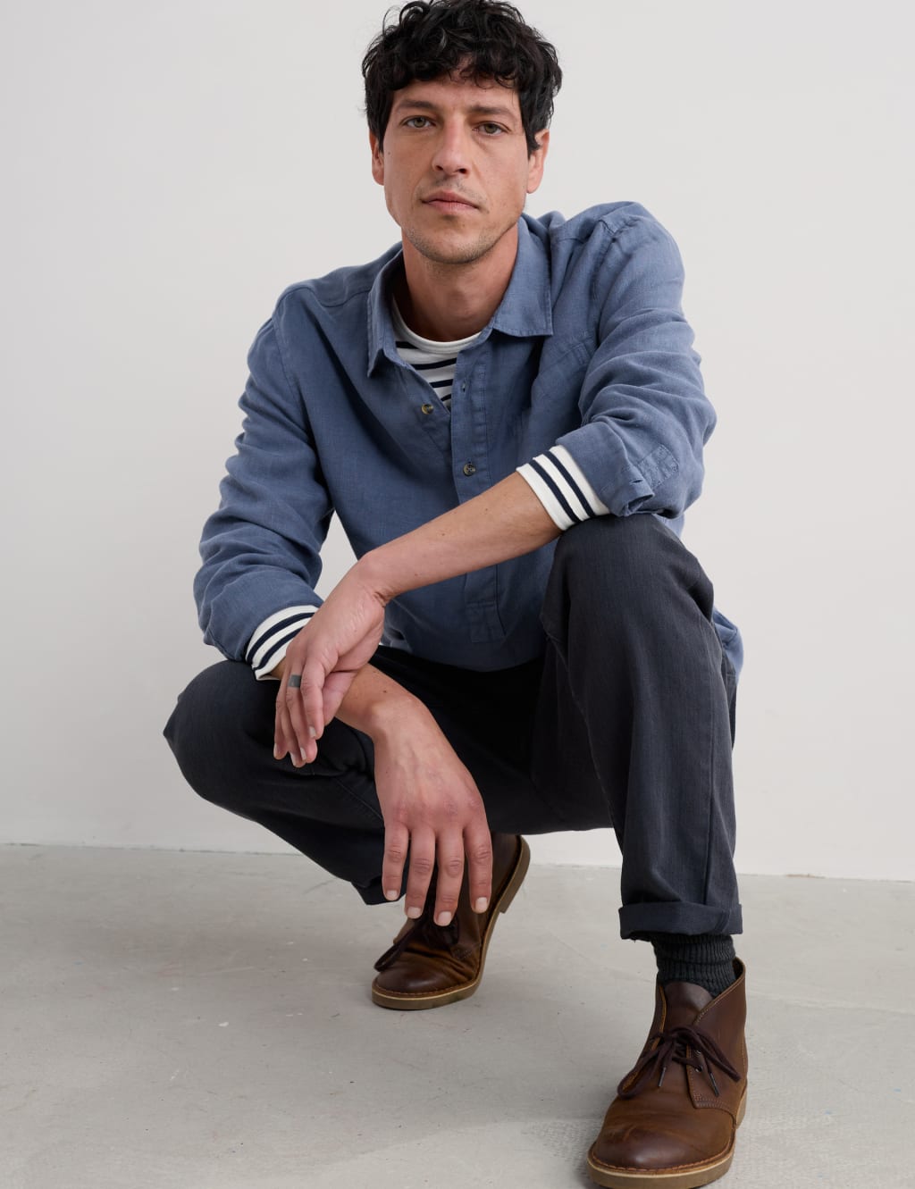 Pure Linen Textured Shirt