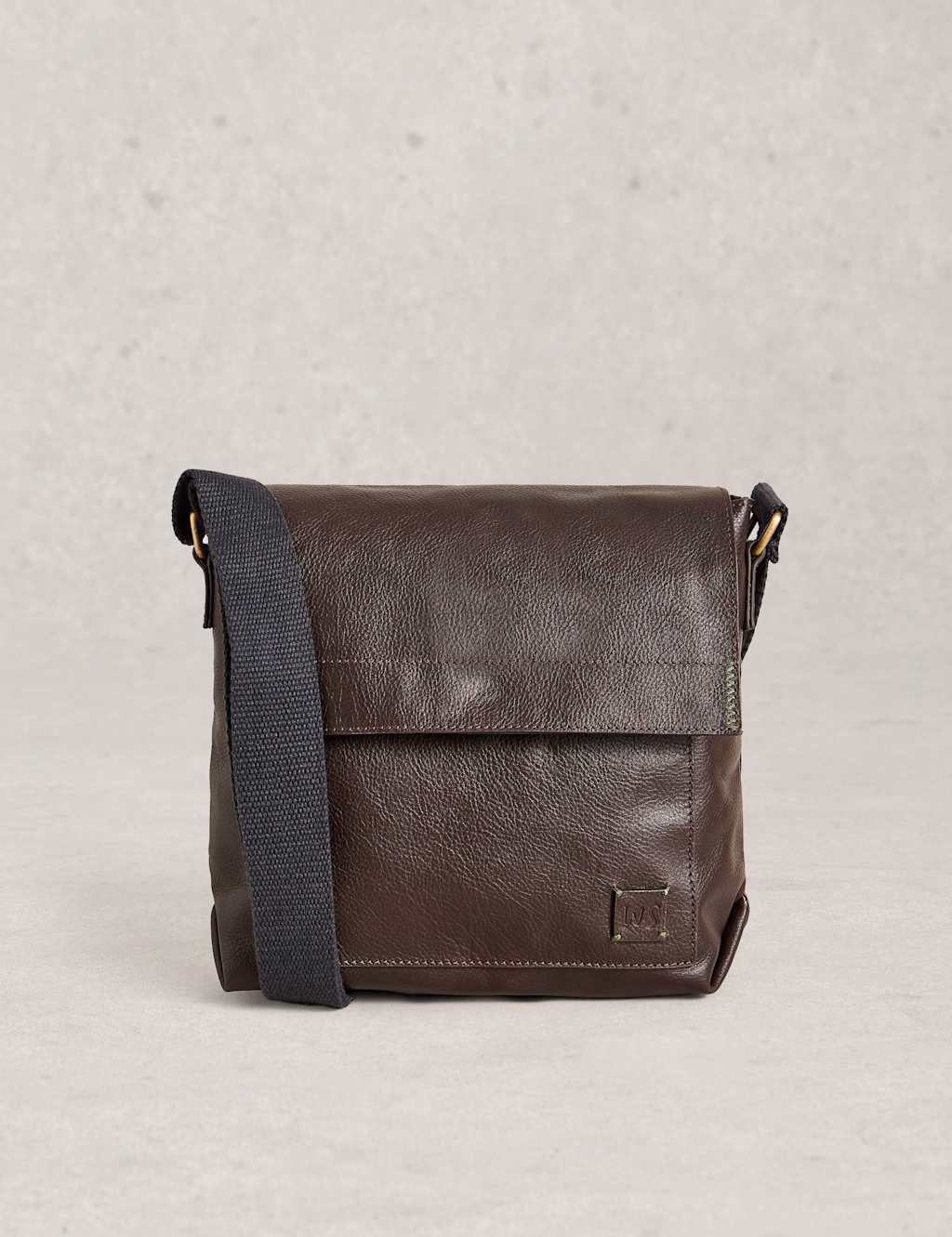 White Stuff Leather Cross Body Bag Dark Brown