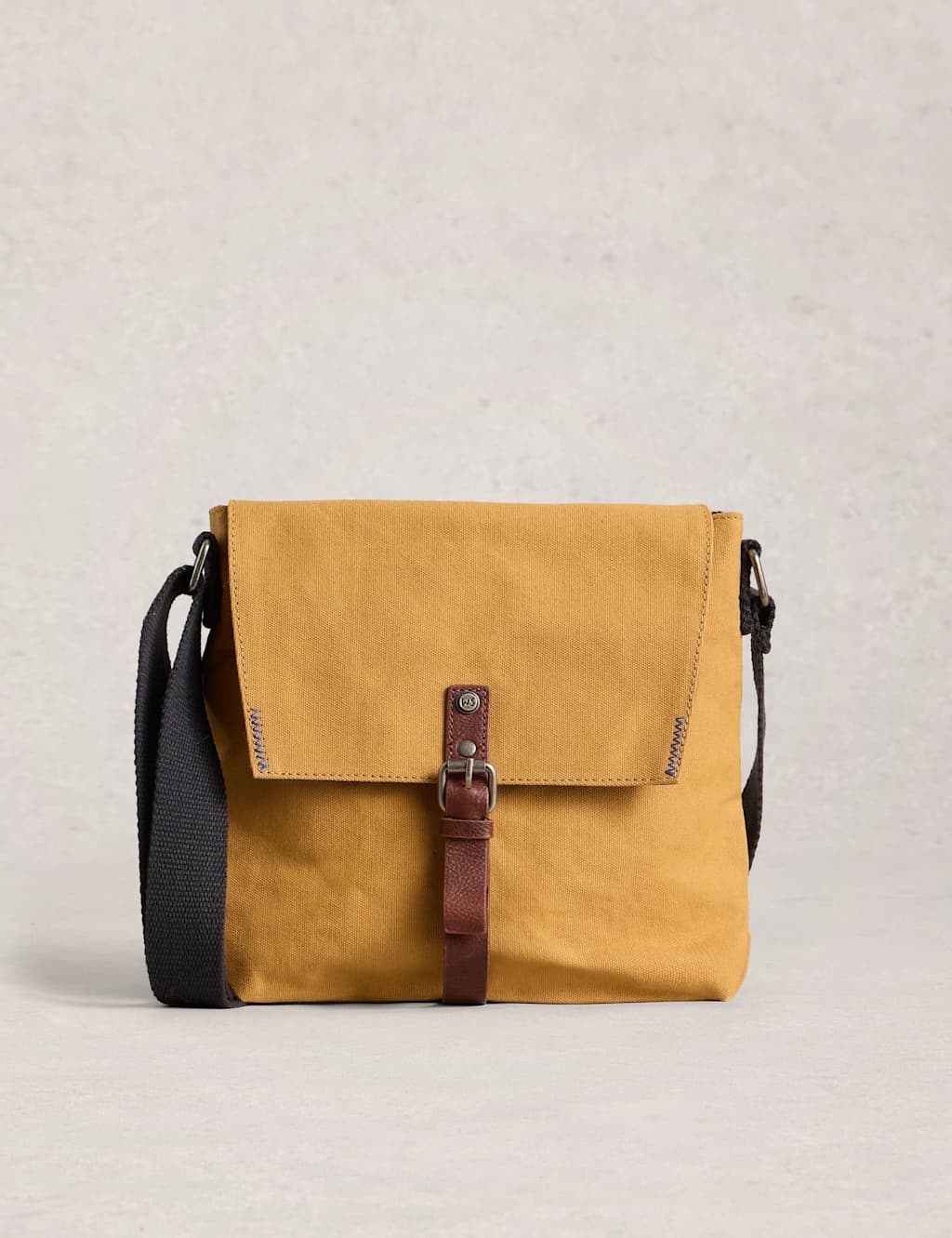 White Stuff Pure Cotton Canvas Cross Body Bag Yellow