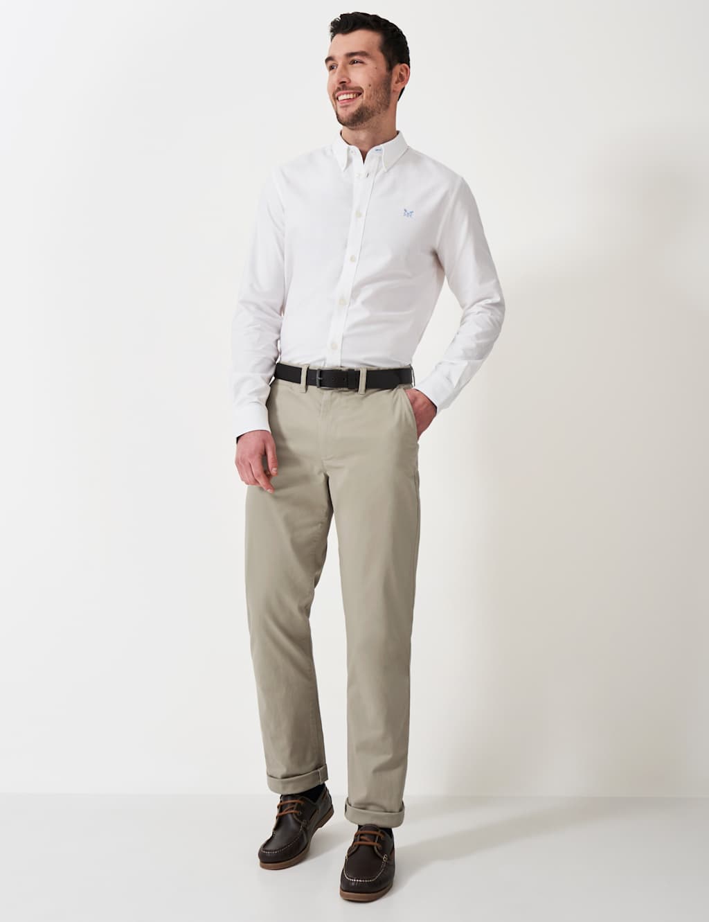 Crew Clothing Regular Fit Chinos Stone