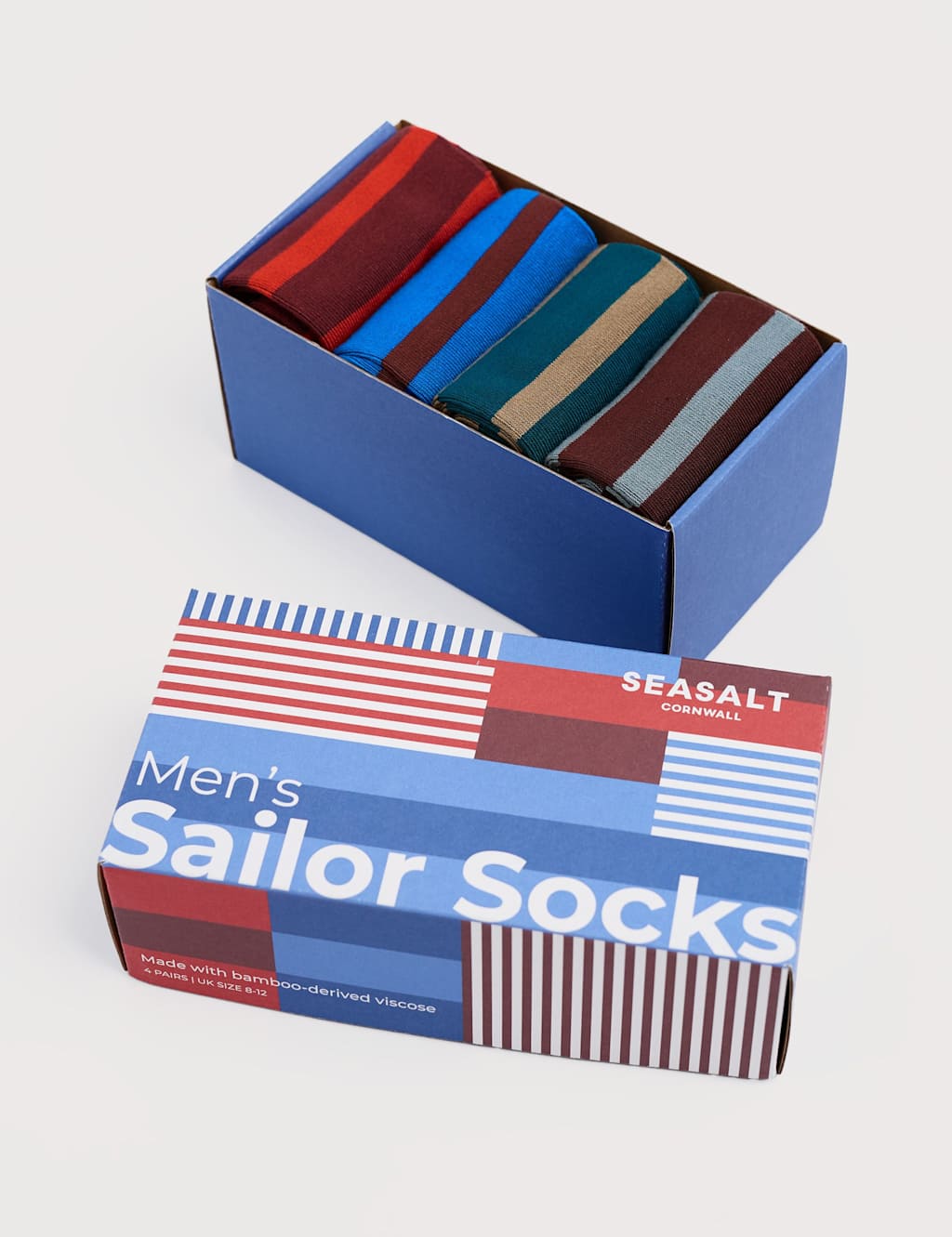 Seasalt Cornwall 4pk Striped Socks Multi