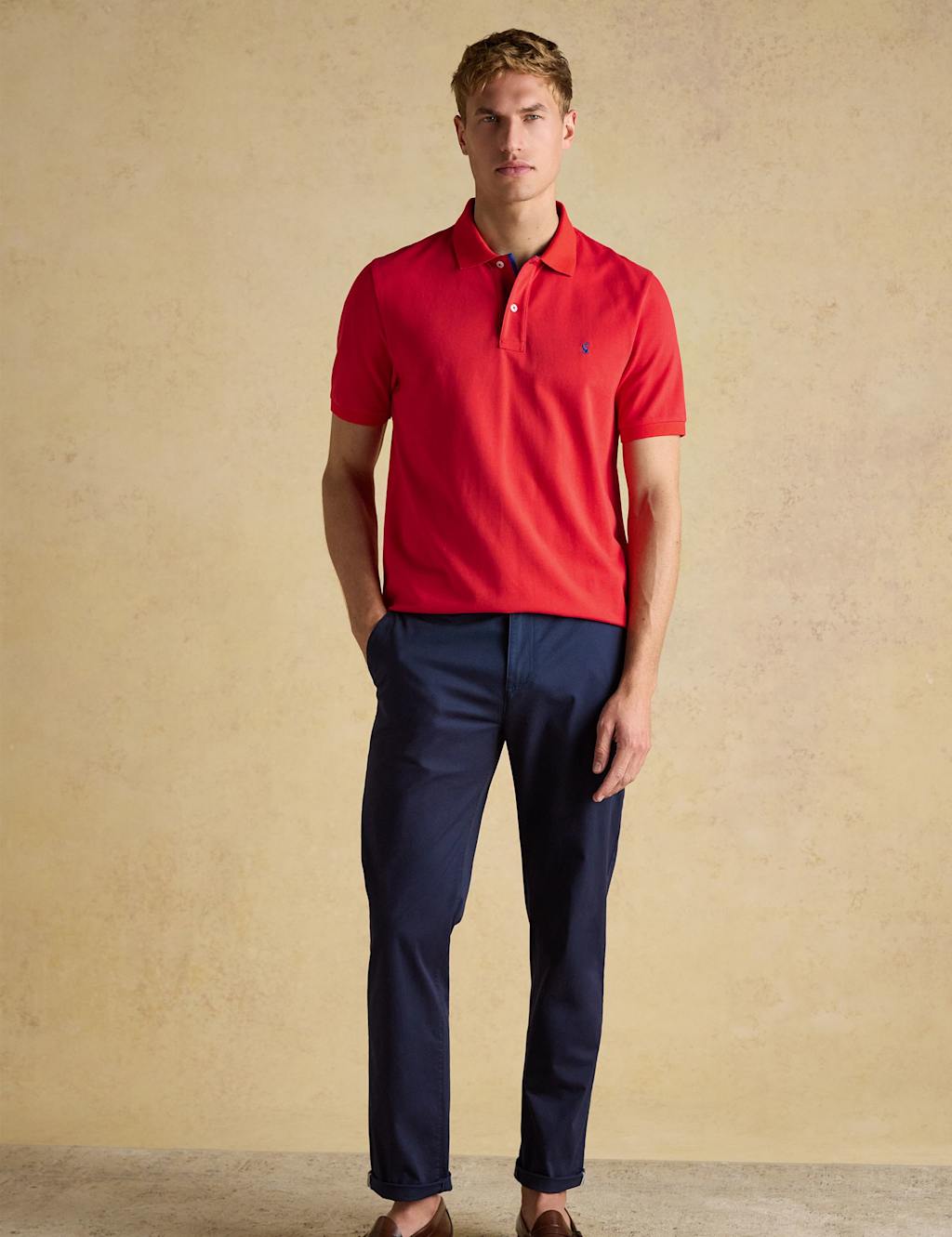Joules Men's Straight Fit Chinos - 32 - Navy - Available at M&S