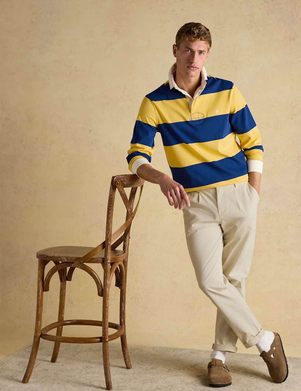 Joules Men's Straight Fit Chinos - 36 - Neutral - Available at M&S
